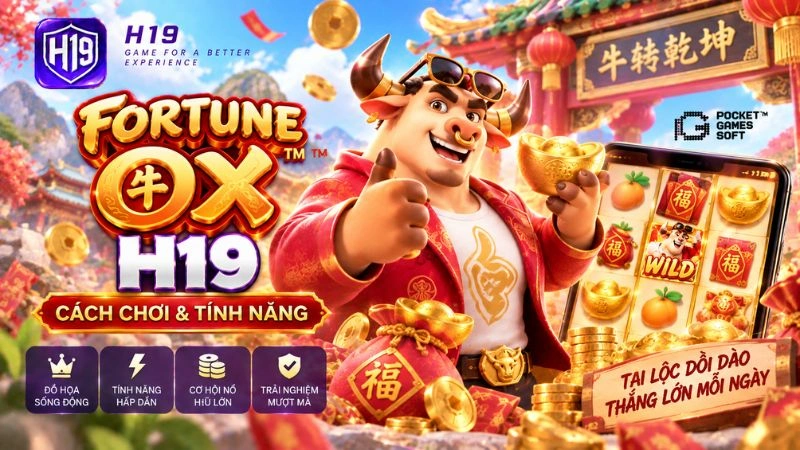Fortune Ox H19 – Cách Chơi & Tính Năng Slot 3-4-3 PG Soft